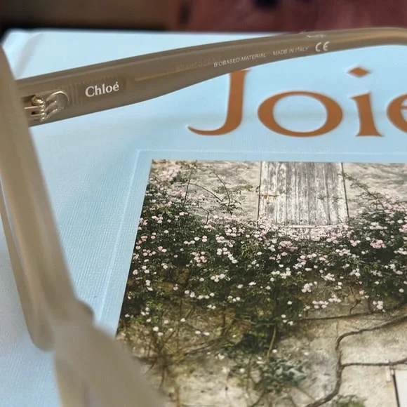 Chloe Beige Oval Sunglasses - Picture 3 of 6